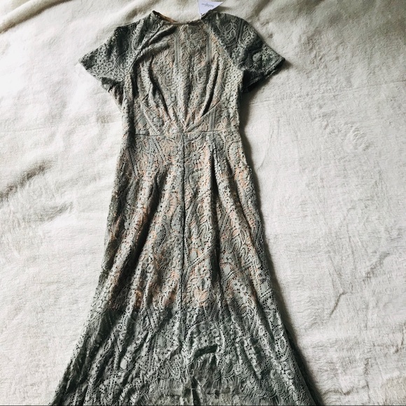 NEW Olive Lace Dress - Picture 8 of 8